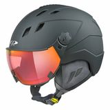 CP Corao+ skihelm zwart met meekleurend & polariserend vizier