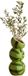 Atmosphera Bloemenvaas Fruity - watermeloen - groen - keramiek - 9 x 20 cm