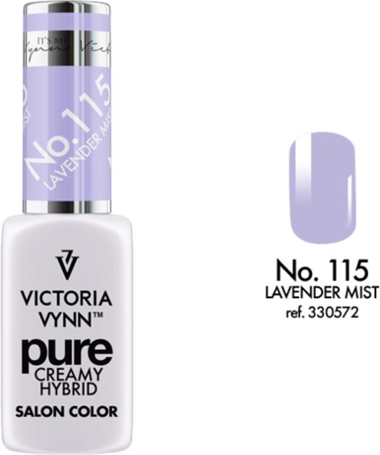 VICTORIA VYNNâ„¢ Gel Nagellak - Gel Polish - Pure Creamy Hybrid - 8 ml - Mist Lavender - 115