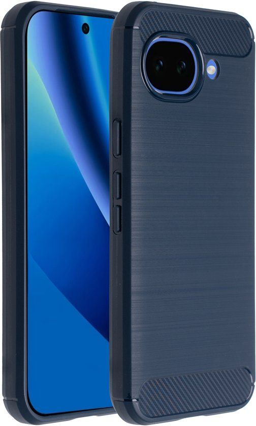 imoshion Hoesje - Geschikt voor Google Pixel 10a - Brushed Backcover - Donkerblauw