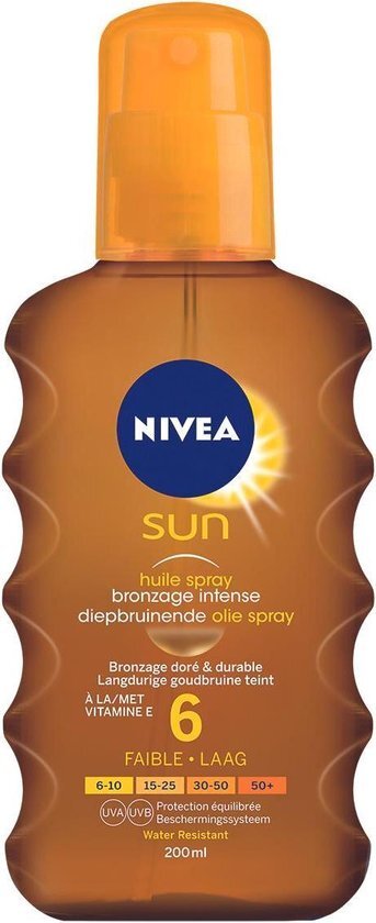 NIVEA SUN Deep Tan Olie SPF 6 - 200 ml