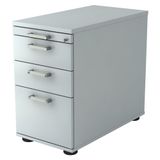 hjh OFFICE PRO Ladeblok - 2 Lades - Grijs - 42,8 x 80 x 72-76 cm - Signa Sc40 CE