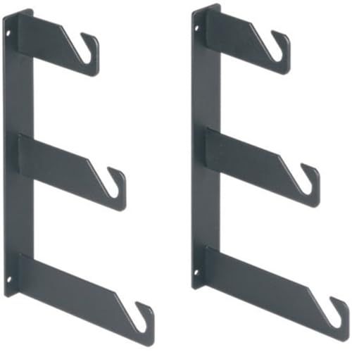 Manfrotto 045 Serie Expan Set Accessorio per Fondali, Ganci per Montaggio a Parete, in Alluminio, Nero, 3 Pezzi