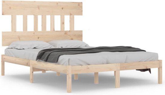 vidaXL Bedframe massief hout 140x200 cm