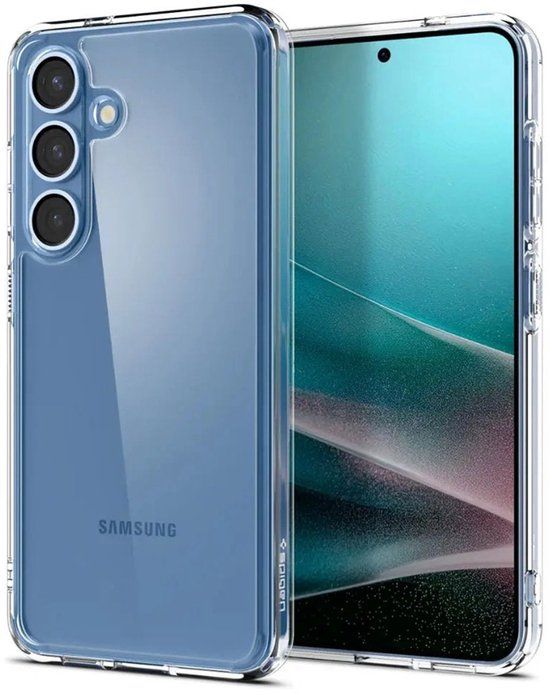Spigen Crystal Hybrid Backcover geschikt voor Samsung Galaxy S25 - Transparant