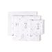 Koala 3-delige beddengoedset voor babybed, 100% katoen, wit/blauw