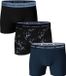 Björn Borg Bjorn Borg Boxers Cotton Stretch 3-Pack Zwart Blauw - Maat L