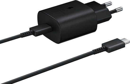 Samsung Single USB-C Oplader USB-C 1 Meter Power Delivery 25W - Zwart