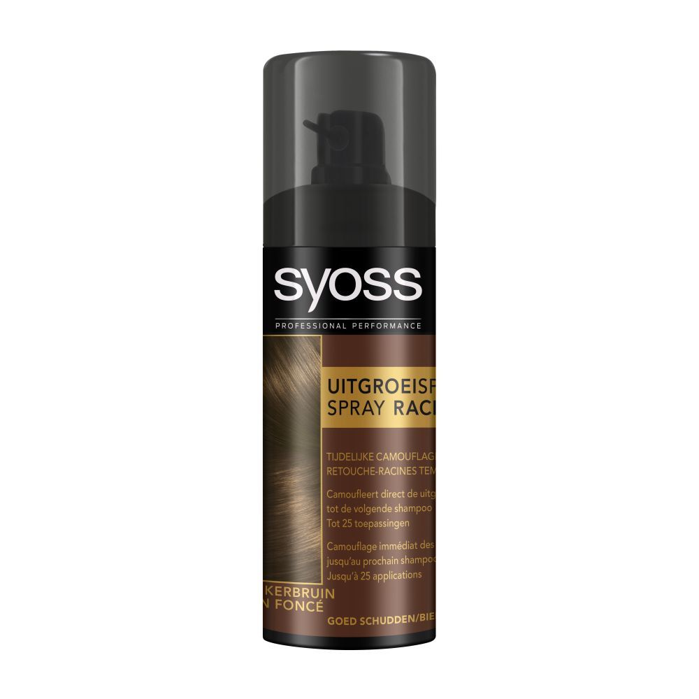 Syoss Uitgroeispray Donkerbruin - 5410091734404