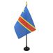 AZ FLAG Tafelvlag Democratische Republiek Congo 15x10 cm Plastic Voet