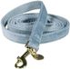 Kentucky Dogwear Laisse Chien Velours Bleu Clair Taille S 120cm