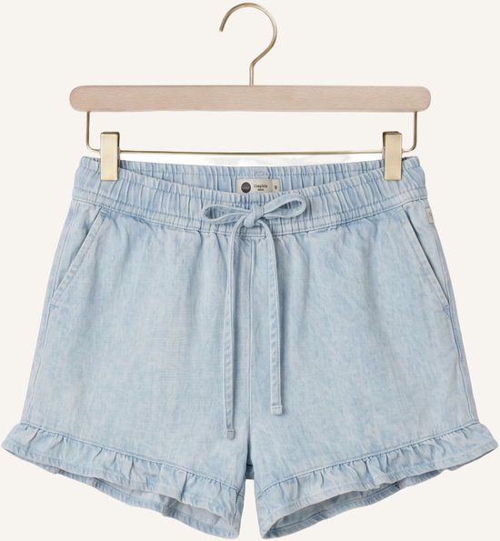 DAILY7 Light Weight Denim Shorts Broeken Meisjes - Lichtblauw - Maat 128