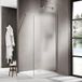 FortiFura Galeria Inloopdouche - 140x200cm - Mat glas - Geborsteld RVS