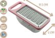 Merkloos Mini keuken rasp met opvangbak - Roze, mint groen