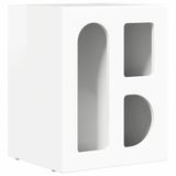 vidaXL Nachtkastje ELST Hoogglans wit 40 x 35 x 50 cm Bewerkt hout