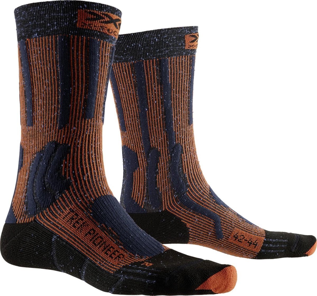 X-SOCKS Wandelsokken Pioneer Nylon/polyester Blauw/rood Mt 35/38