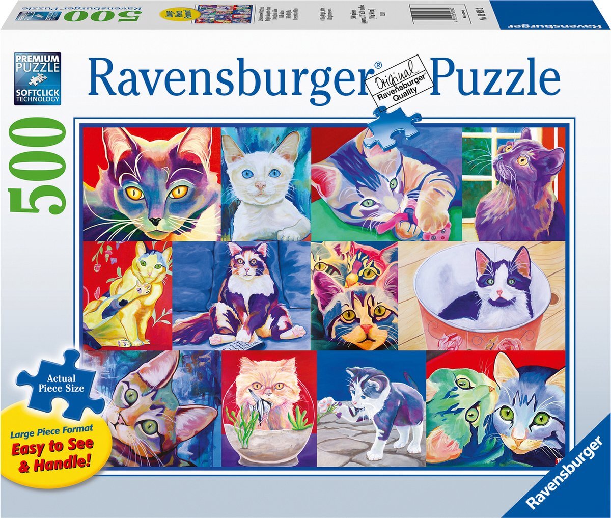 Ravensburger Hallo Katjes Puzzel (500 XL stukjes)