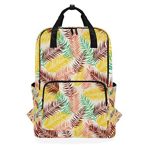 MONTOJ Travel Rugzak Kleur Palm Bladeren Patroon School Rugzak