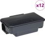 vidaXL Muizenvallen - 12 stuks - Zwart - Kunststof