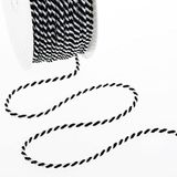 Deko en Band Koord Multi Color - zwart-wit - 2mm - 100m - 211010 190