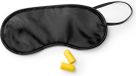 Merkloos / Sans marque Makito Western Europe Slaapmasker met oordoppen - Zwart - Verduisterend travel masker - kinderen en volwassenen