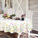 Yighty Ovaal tafelkleed met bloemen van 60 x 84 inch, lente aquarel bloem, landelijke boerderij polyester waterdicht