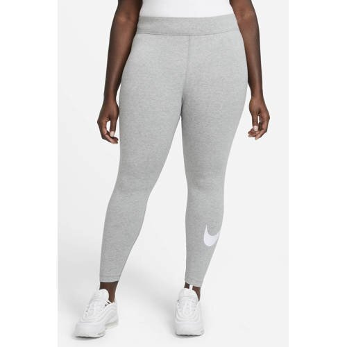 Nike legging grijs melange/wit