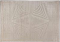vidaXL GALATI Beige 160 x 230 cm Polyester Tapis à poils mi-longs