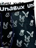 Unabux Boxer BLACK WHITE RABBIT
