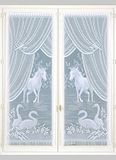 HomeMaison Equestre Esprit-beglazing, polyester, wit, 120 x 60 cm
