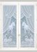 HomeMaison Equestre Esprit-beglazing, polyester, wit, 120 x 60 cm