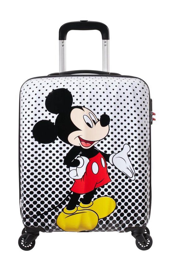 American Tourister Disney Legends Spinner 55/20 Mickey Mouse Polka Dot Hand Luggage Suitcase
