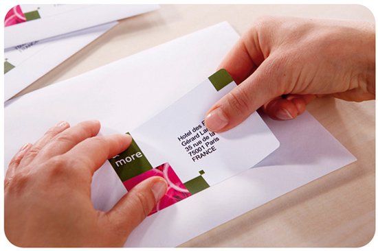 Avery adresetiketten voor inkjetprinter, 99,1 x 38,1 mm, wit