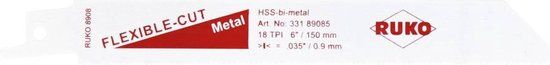 RUKO Reciprozaagblad 8908 HSS-bimetaal