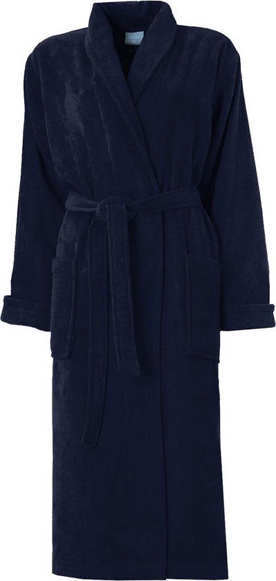 Seahorse Pure Badjas - Indigo - M - Unisex - Katoen - Badstof
