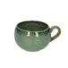 Tasse ronde émail réactif, grès, vert, Ø 9 cm