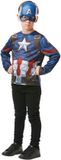Rubies Captain America Top en Maskerset voor Kinderen