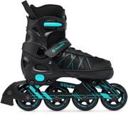 RAVEN Expert Verstelbare Skeelers Zwart/Mintgroen Maat 37-40