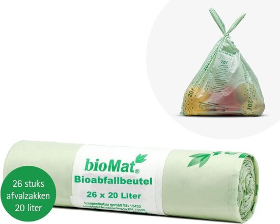 Biomat Composteerbare Afvalzakken 15L