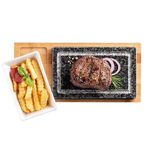 Mäser 931757 Hot Stone Grillsteen Set - Hot Stone grill voor steak, vlees en vis