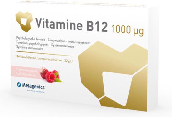 METAGENICS VIT B12 1000MCG - 84 kauwtabletten