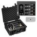 VEVOR Mallette de transport pour arme, valise pour pistolet avec insert en mousse XPE, étui rigide étanche, pour arme de poing, objectifs, appareil photo, capacité 6 pistolets, 475x415x215 mm, conforme TSA