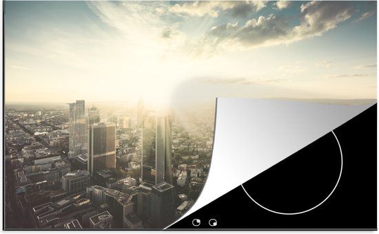 KitchenYeah® Inductie beschermer 77x51 cm - Zonnestralen - Inductiebeschermer