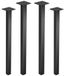 Set de 4 pieds de table - Pieds de meuble en métal - Profil carré 40x40 mm - Hauteur 90 cm - Convient aux tables et bancs - Noir