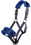HKM Rosegold Glamour Style Halster Donkerblauw Pony