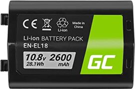 Green Cell PRO Green Cell® EN-EL18 ENEL18 Camera Batterij voor Nikon D4 D4S D5 D800 D810, Full Decoded (2600mAh 10.8V)