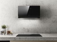 Elica SUPER PLAT Hotte murale Noir 740 m³/h A