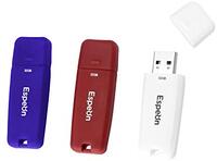 Espeon 3-PACK 32GB USB 2.0 Flash Drive, klassieke kleuren - wit, blauw, rood - ESP32G3PKC