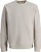 JACK & JONES JCOFUSION WAFFLE BRAND SWEAT CREW NECK Heren Trui Grijs Katoen Maat S