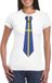 Bellatio Decorations Shoppartners Bv Wit t-shirt met Zweedse vlag stropdas dames - Zweden supporter M